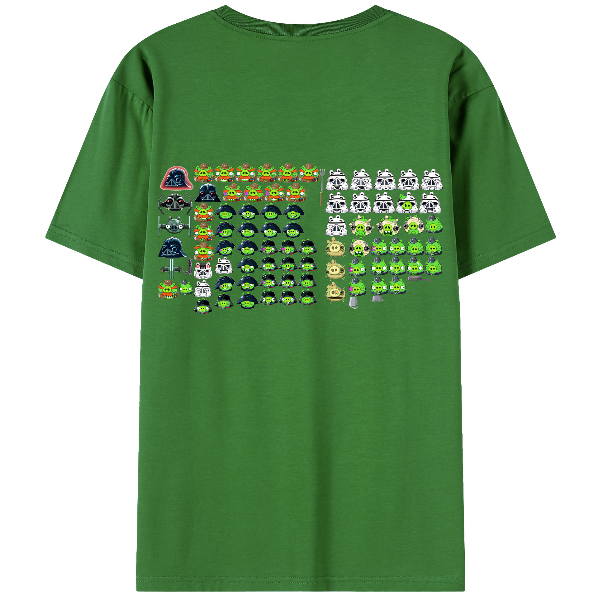 （画像用） Angry Birds アングリーバード レディース半袖Tシャツ(バックプリント)